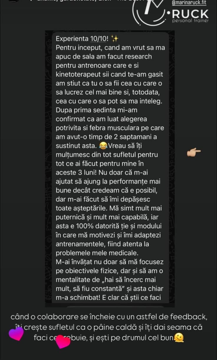 Feedback real clientă Marina Ruck #14