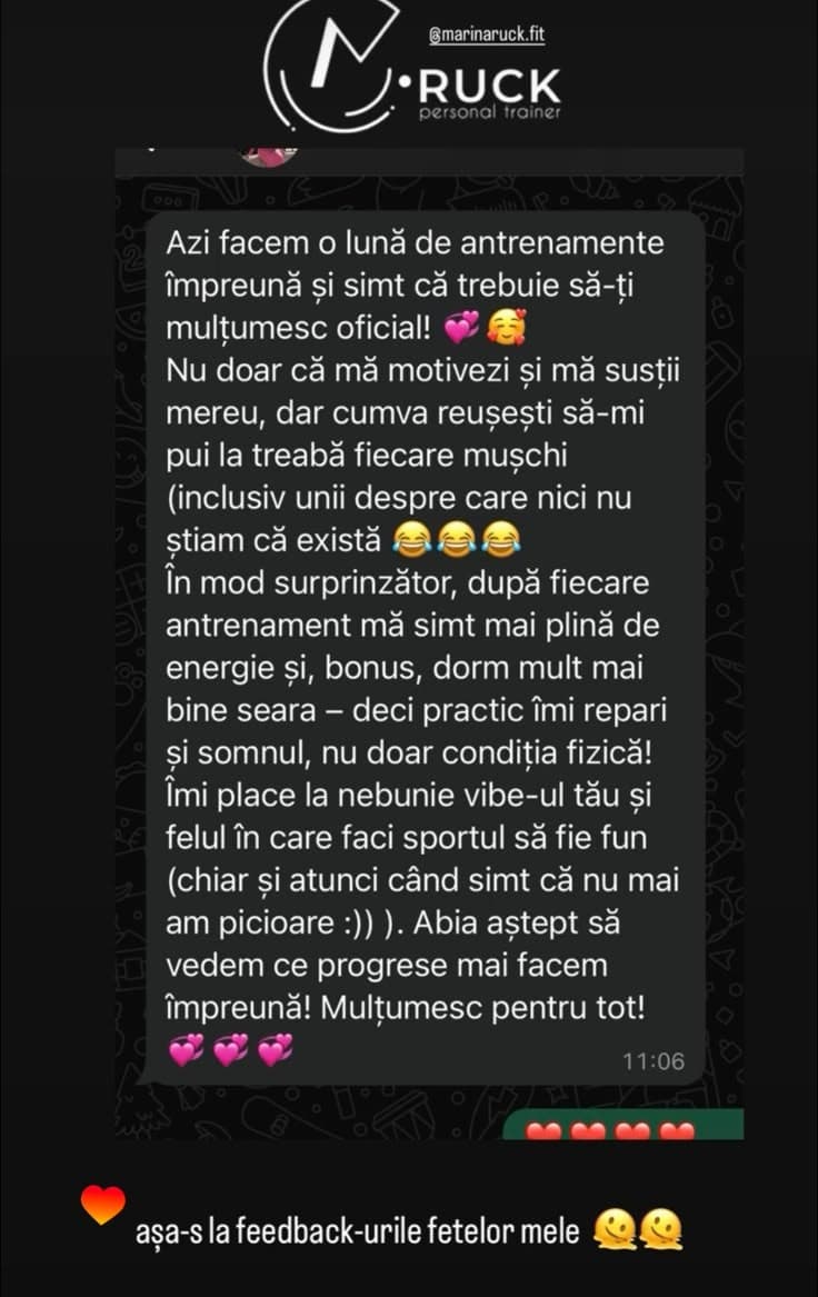 Feedback real clientă Marina Ruck #17