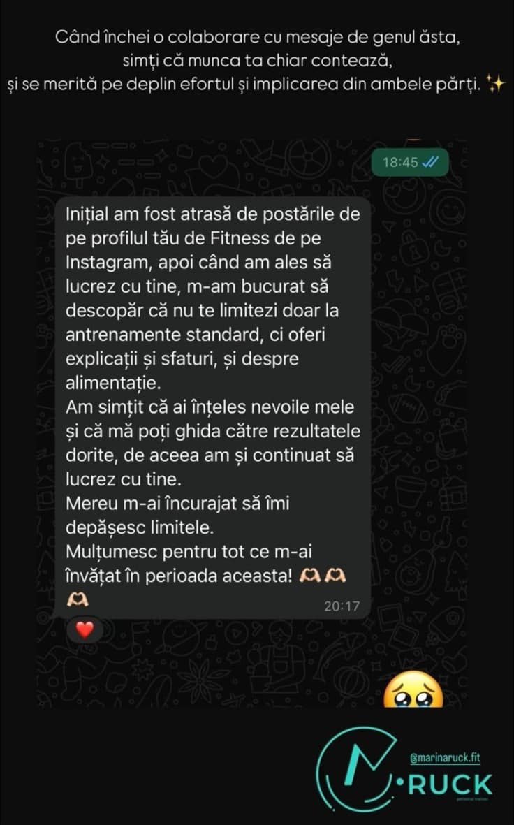 Feedback real clientă Marina Ruck #18
