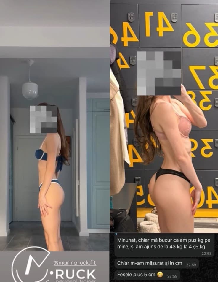 Transformare corporală clientă Marina Ruck #7